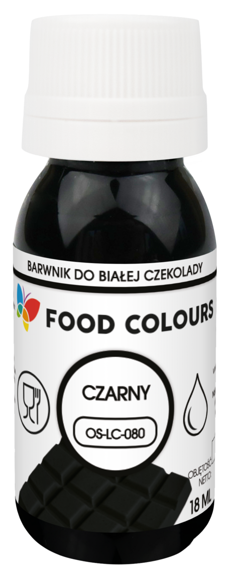 Черная краска для белого шоколада 18мл